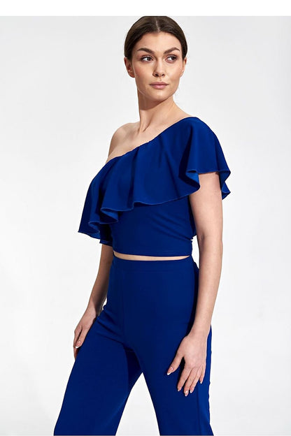 Stylish One Shoulder Ruffle Blouse Model 167244 Figl