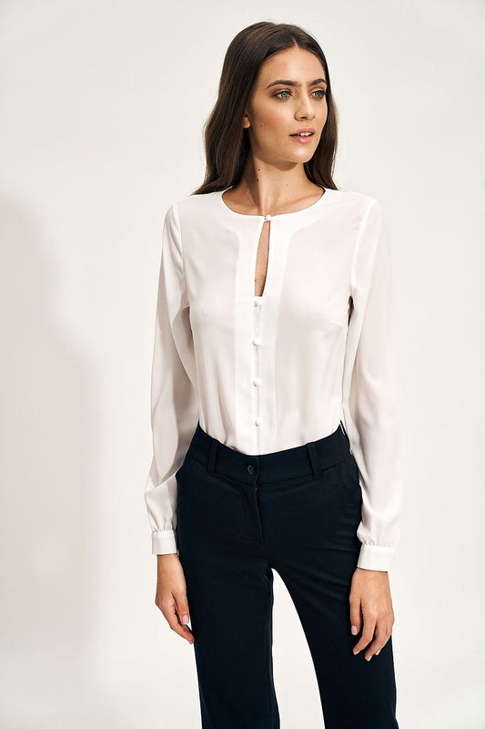 Long Sleeve Shirt Model 169911 Nife with Unique Neckline