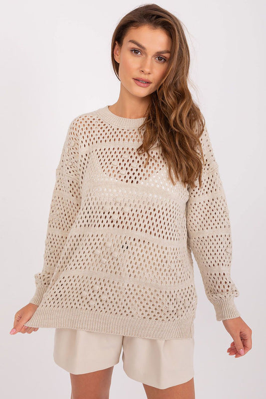 Jumper Model 184967 Badu - Stylish Openwork Sweater for Comfort