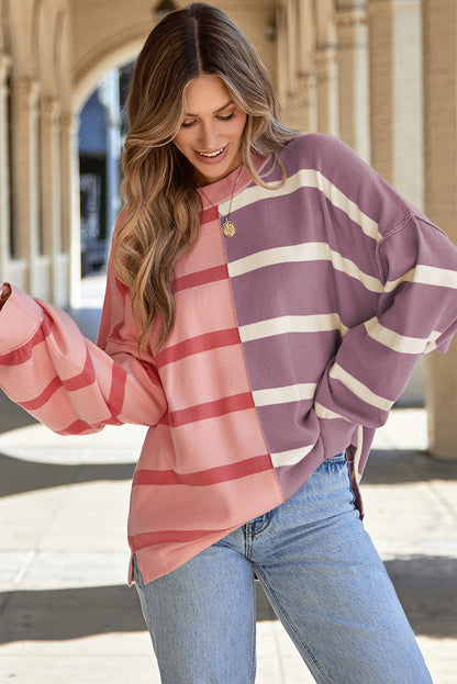 Araya Stripe Oversized Sweater for Cozy Fashion Days