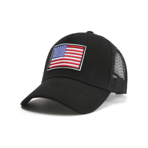 American Flag Trucker Hat with Adjustable Strap | Breathable & Unisex - Stylemz