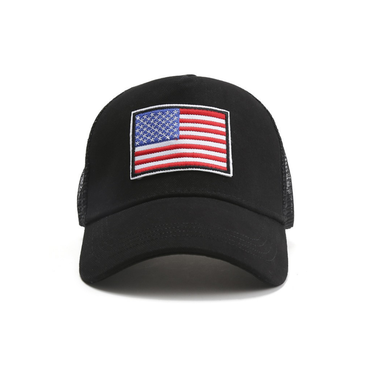 American Flag Trucker Hat with Adjustable Strap | Breathable & Unisex - Stylemz