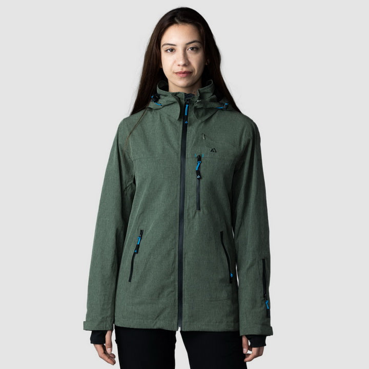 Adventure 2.0 - Women Olive Green Waterproof Jacket