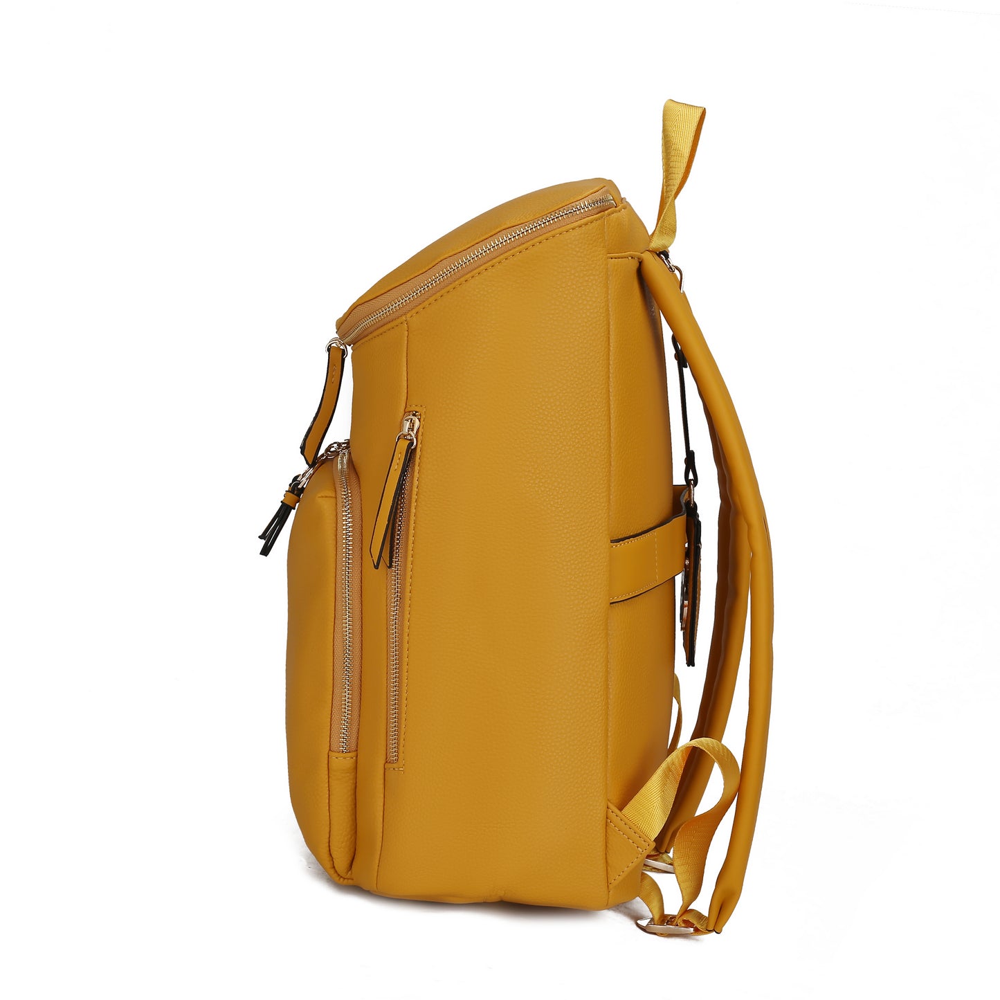 Angela Large Backpack Vegan Leather with Gold Accents