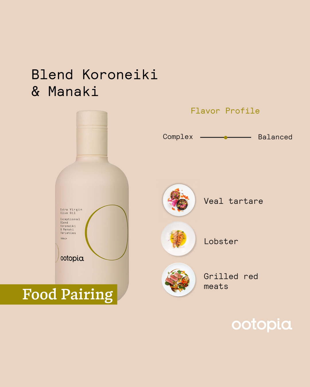 Ootopia Blend Manaki & Koroneiki Extra Virgin Olive Oil