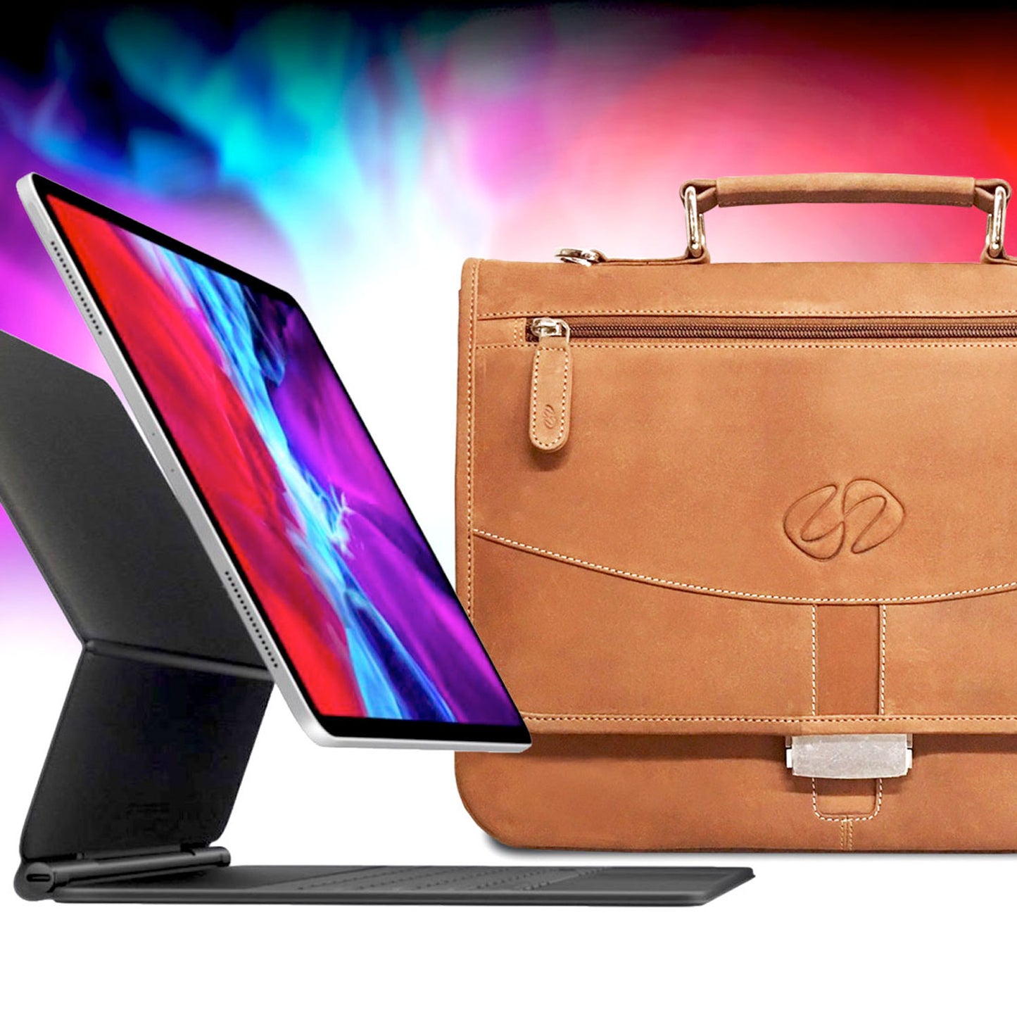 MacCase Premium Leather iPad Pro Briefcase for Protection