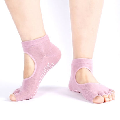 Breathable Anti-Slip Yoga Socks with Finger Holes