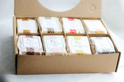 Soap Sampler Gift Set with Natural Essential Oil Soaps