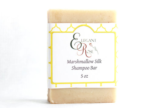 Natural Marshmallow Shampoo Bar for Smooth Hydrated Hair