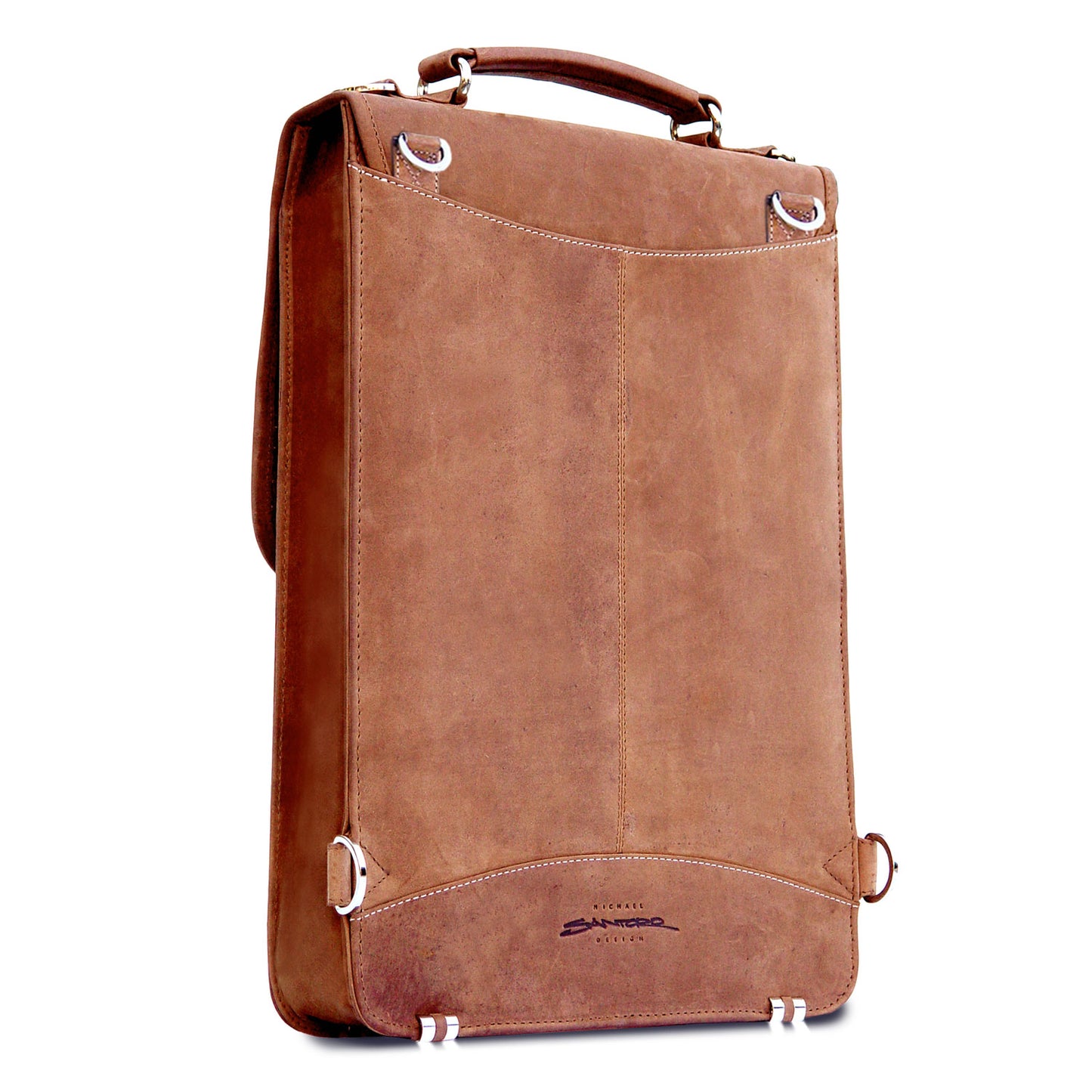 MacCase Premium Leather Briefcase for Laptops and Tablets