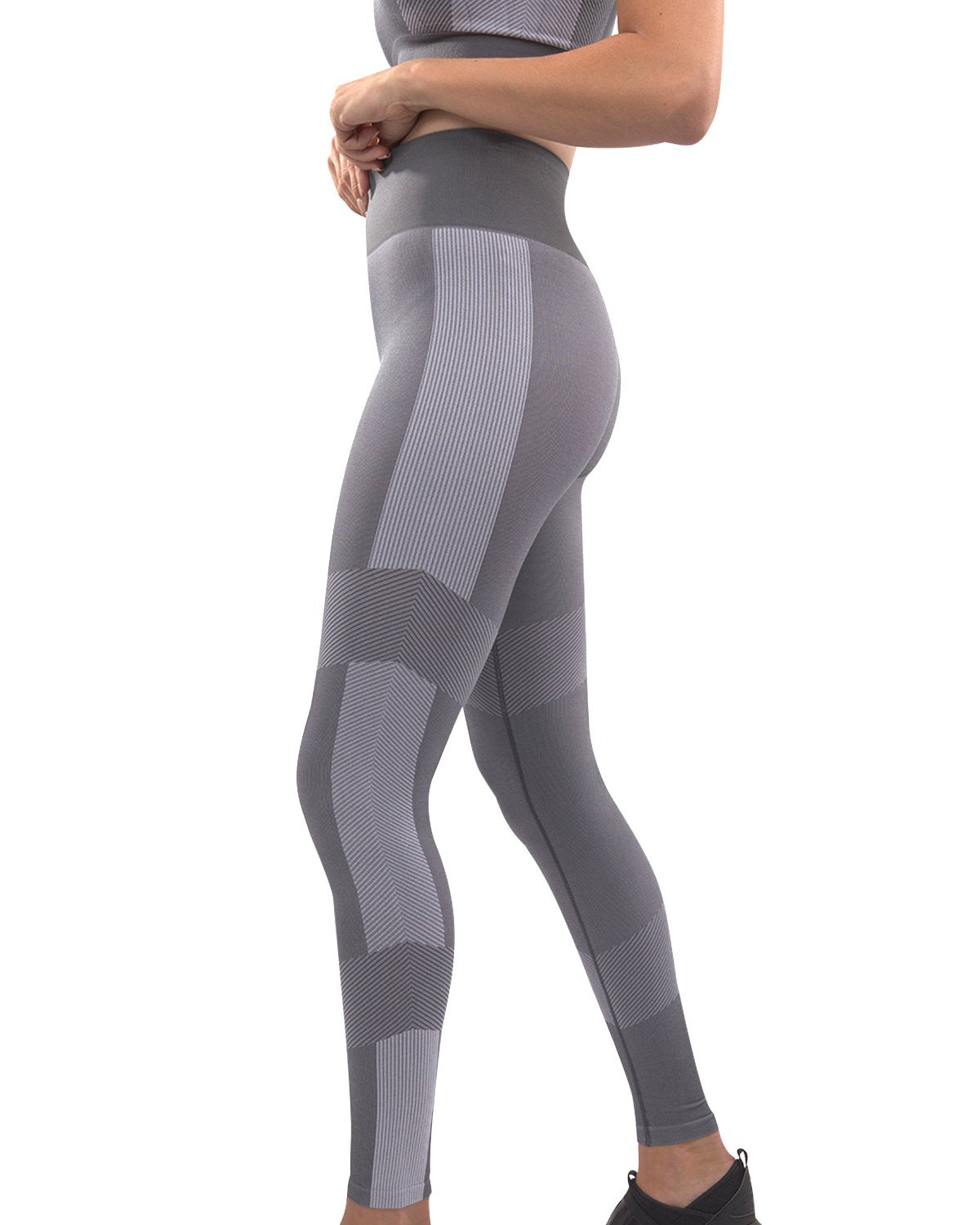 Arleta Seamless Leggings - Grey | High Waisted Comfort