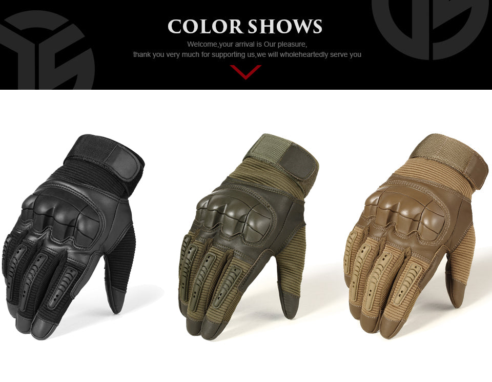 2020 Hot TouchScreen Full Finger Tactical Gloves for Safety