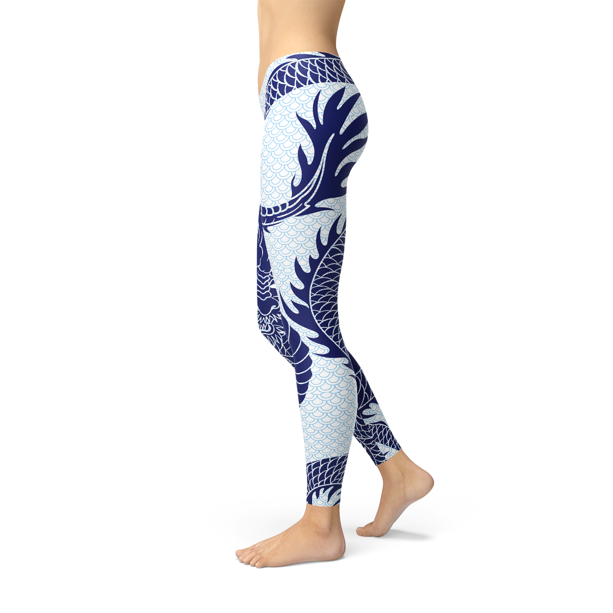 Womens Japanese Dragon Leggings - Stylemz