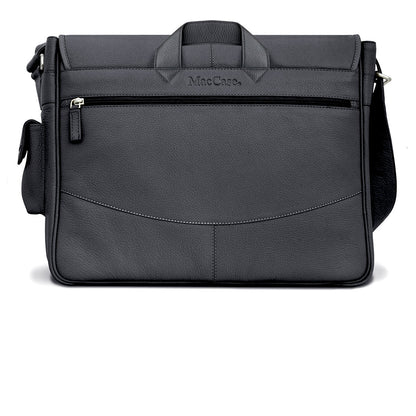 MacCase Premium Leather 13" MacBook Messenger Bag Set