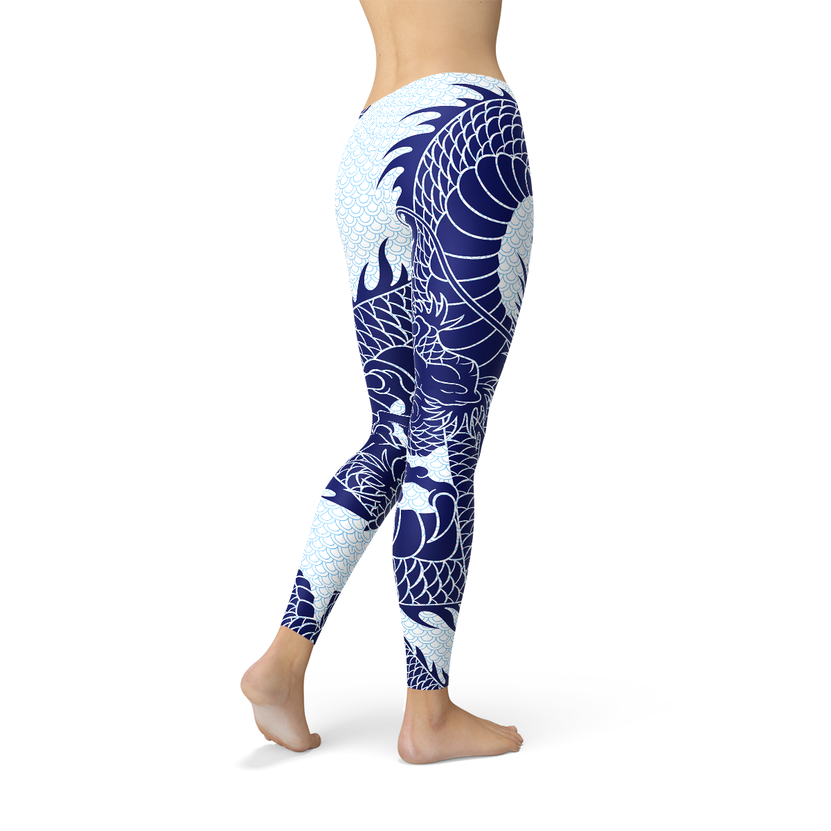 Womens Japanese Dragon Leggings - Stylemz