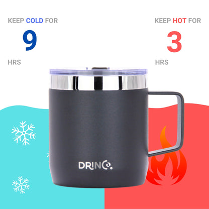 DRINCO® 14 oz Coffee Mug Vacuum Insulated Camping Mug Double Wall - Stylemz