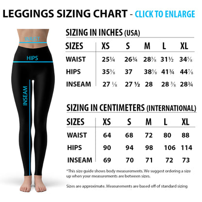 Blue Hearts on Heart Leggings for Women Stylish Comfort