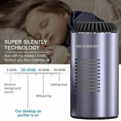 Room Car Air Purifier Home Smoke Cleaner Indoor Dust Odor Remover