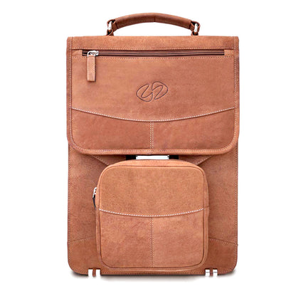 MacCase Premium Leather Briefcase for Laptops and Tablets