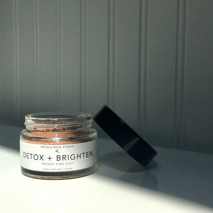 Detox + Brighten French Pink Clay Mask for Radiant Skin