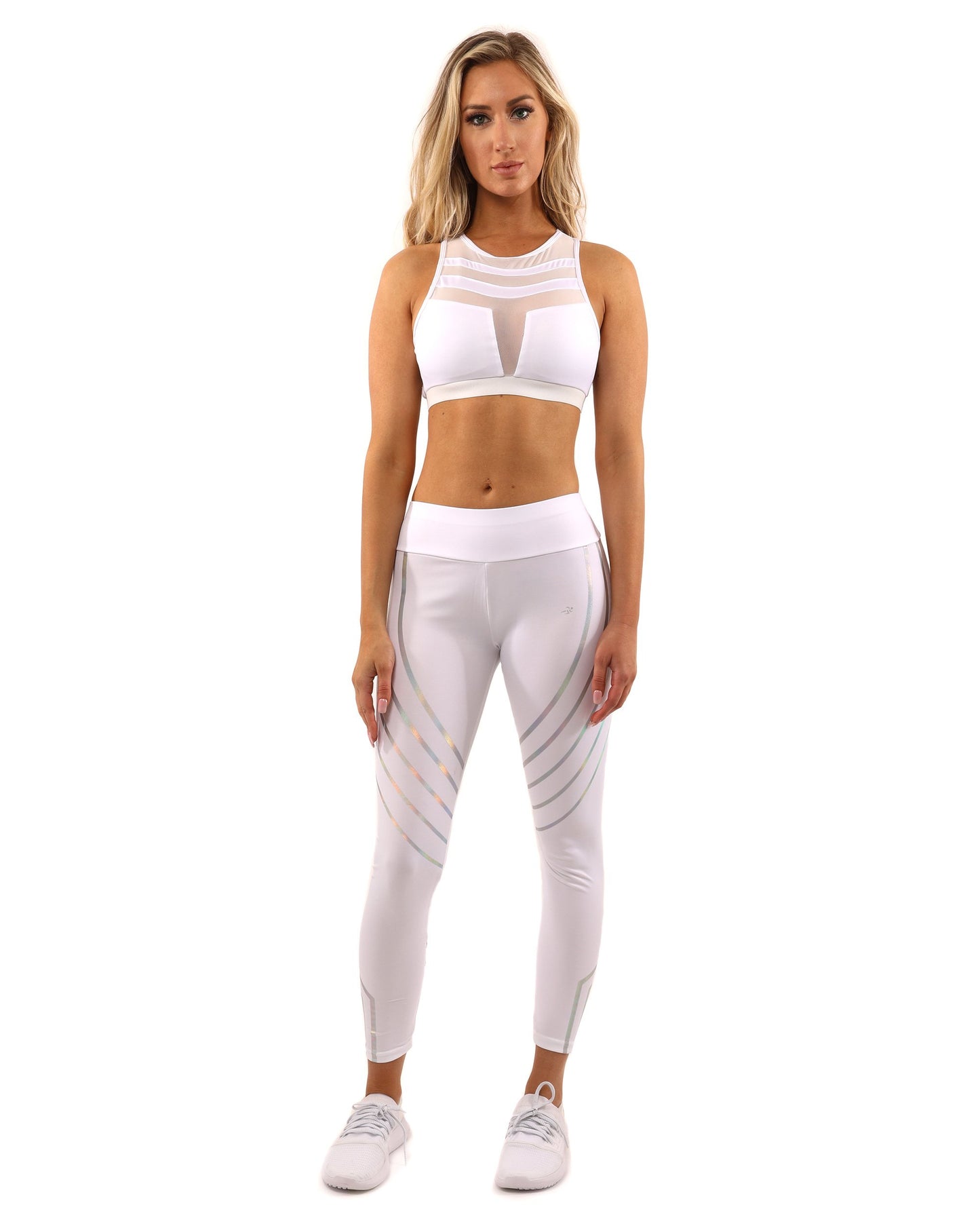 Laguna Leggings - White with Sculpted Fit and Comfort