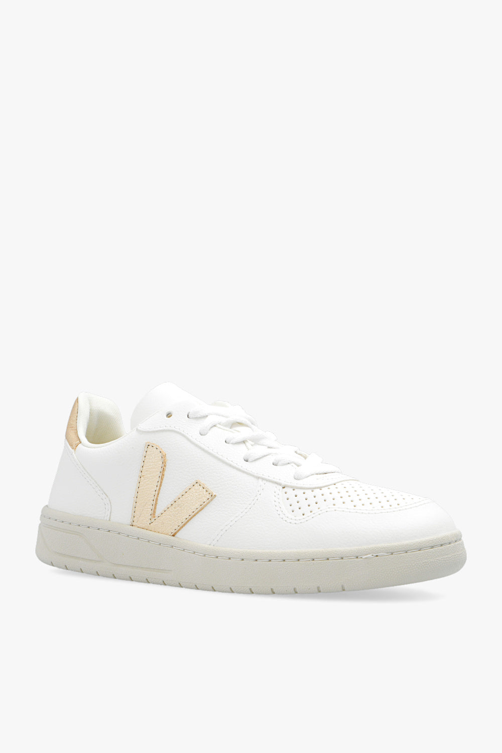 3979762 VEJA Fashion Trendy Women's Walking Shoes White Gold