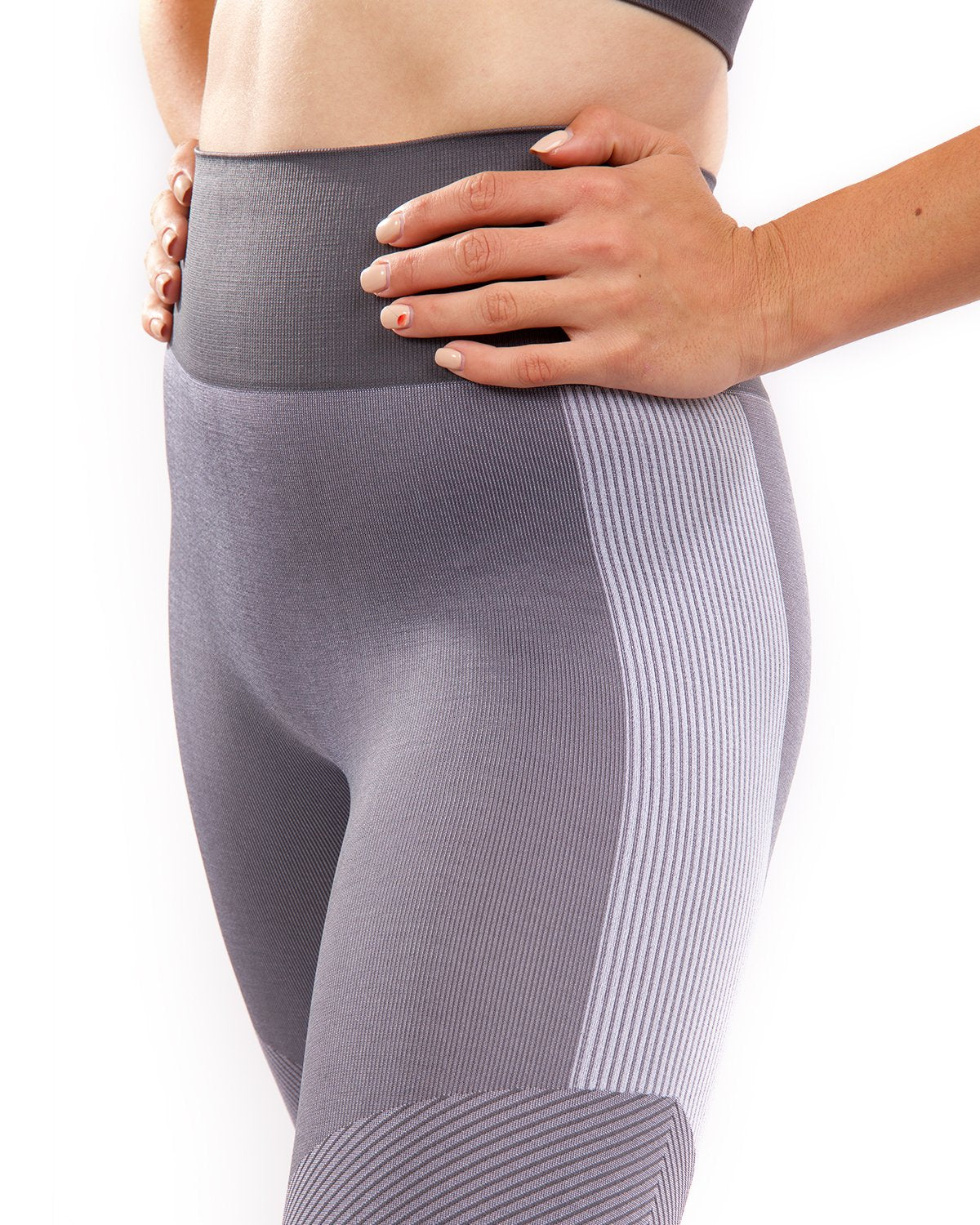 Arleta Seamless Leggings - Grey | High Waisted Comfort