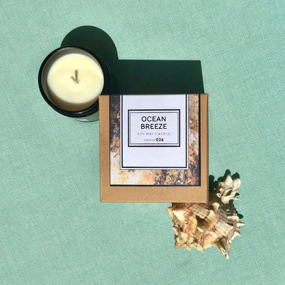 Ocean Breeze Scented Soy Wax Candle - Stylemz