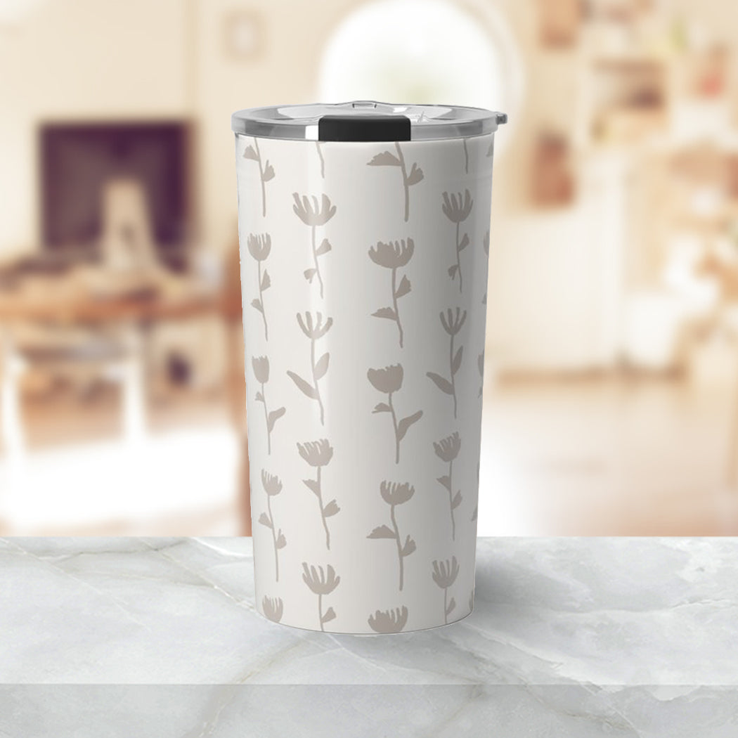 Ink Flower Travel Coffee Mug - Stylemz