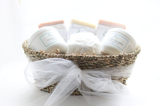 Smooth Skin Pamper Gift Basket with Essential Oils