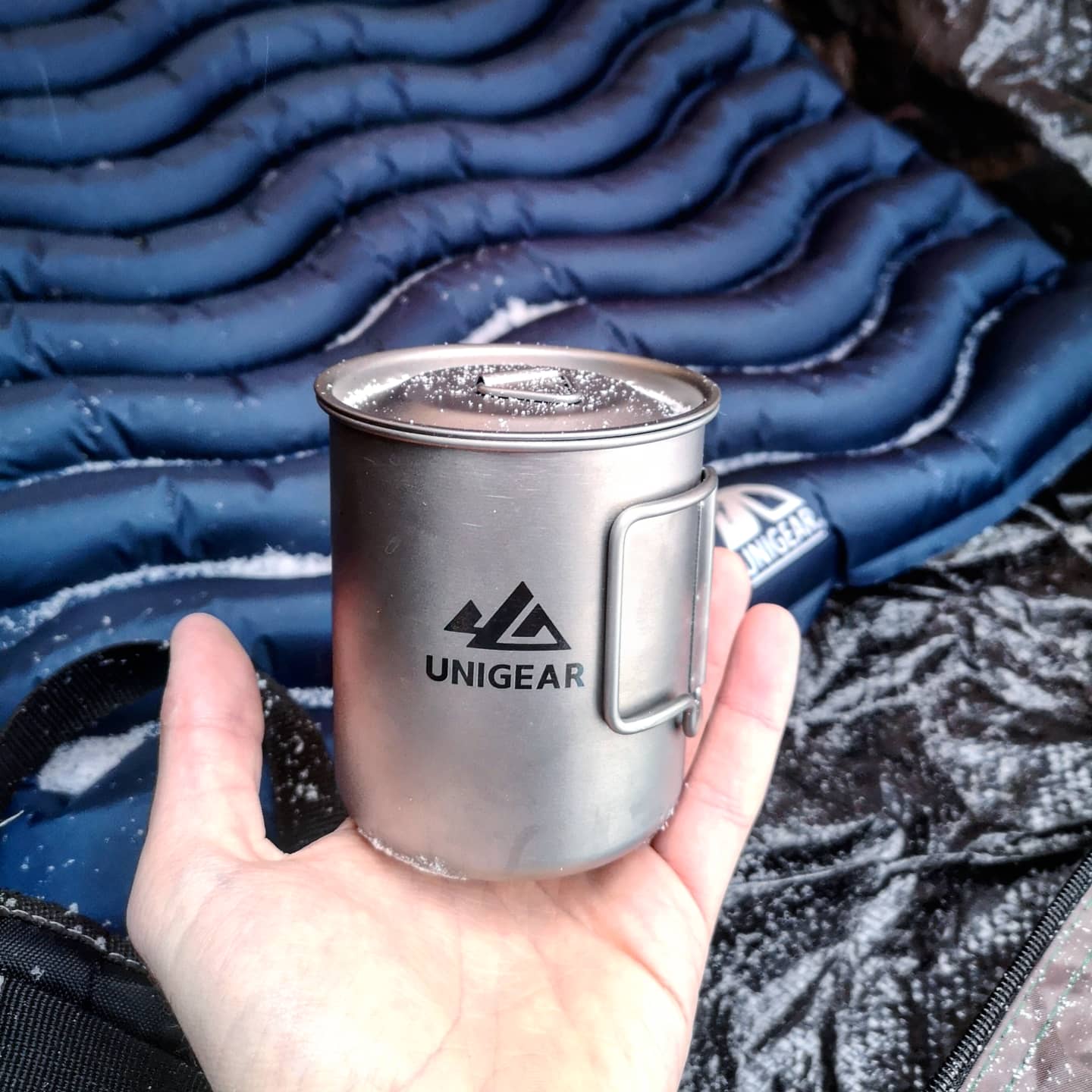 100% Titanium Camping Cup 450ml - Stylemz