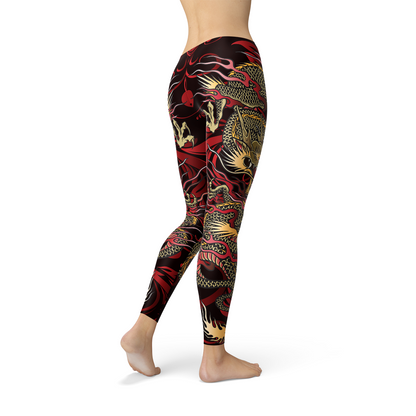 Womens Dragon Leggings - Stylemz