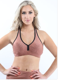 SALE 50% OFF Roma Activewear Sports Bra Copper Made in Italy