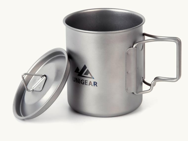 100% Titanium Camping Cup 450ml - Stylemz