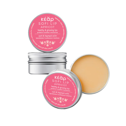 Kear SofiLip Apricot Lip Balm Duo 2 Pack for Soft Lips