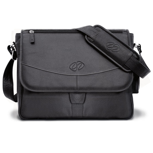 MacCase Premium Leather Messenger Bag for Work and Play