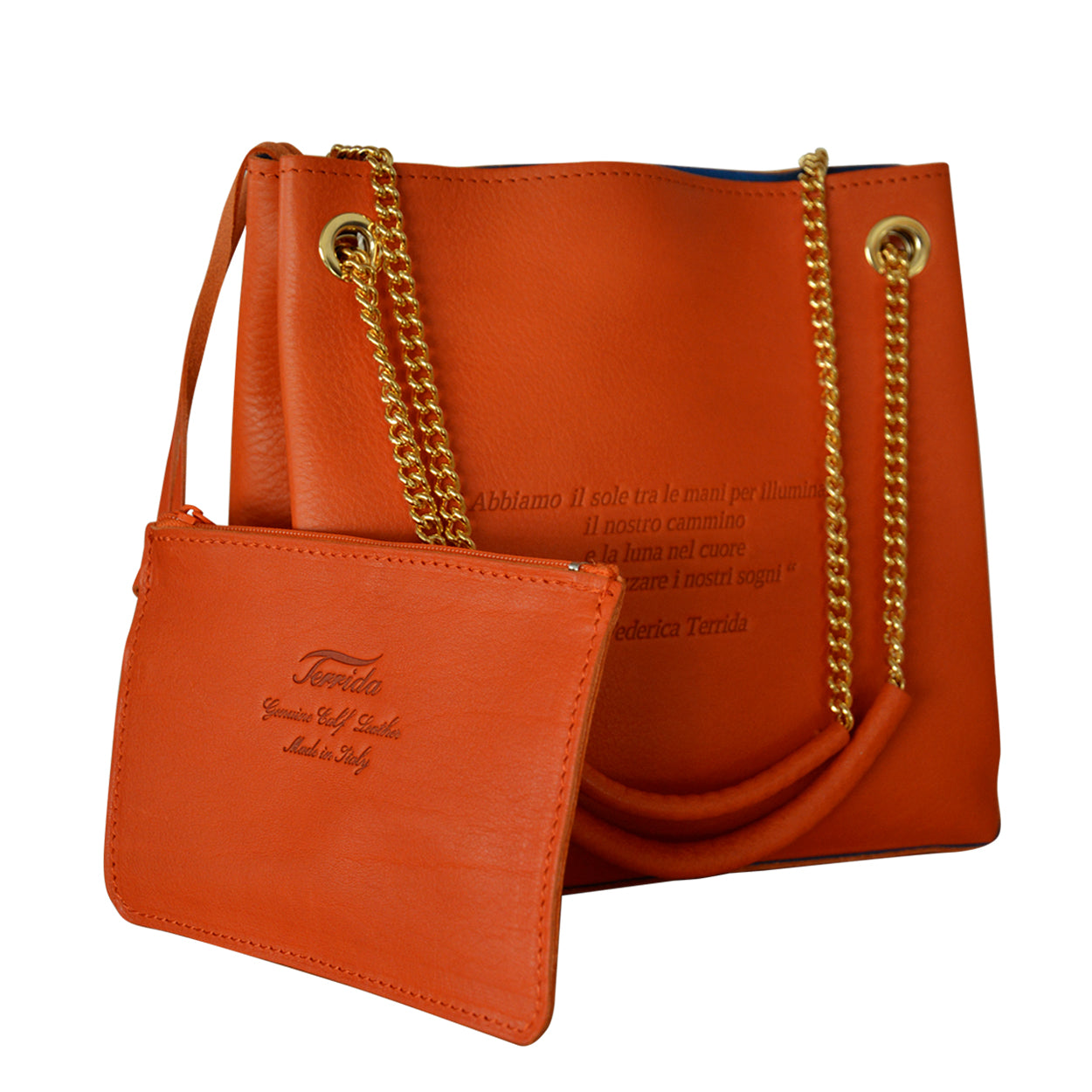 Leather Loving Handbag with Removable Inner Pouch