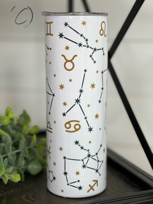 Zodiac 20oz Skinny Tumbler - Stylemz