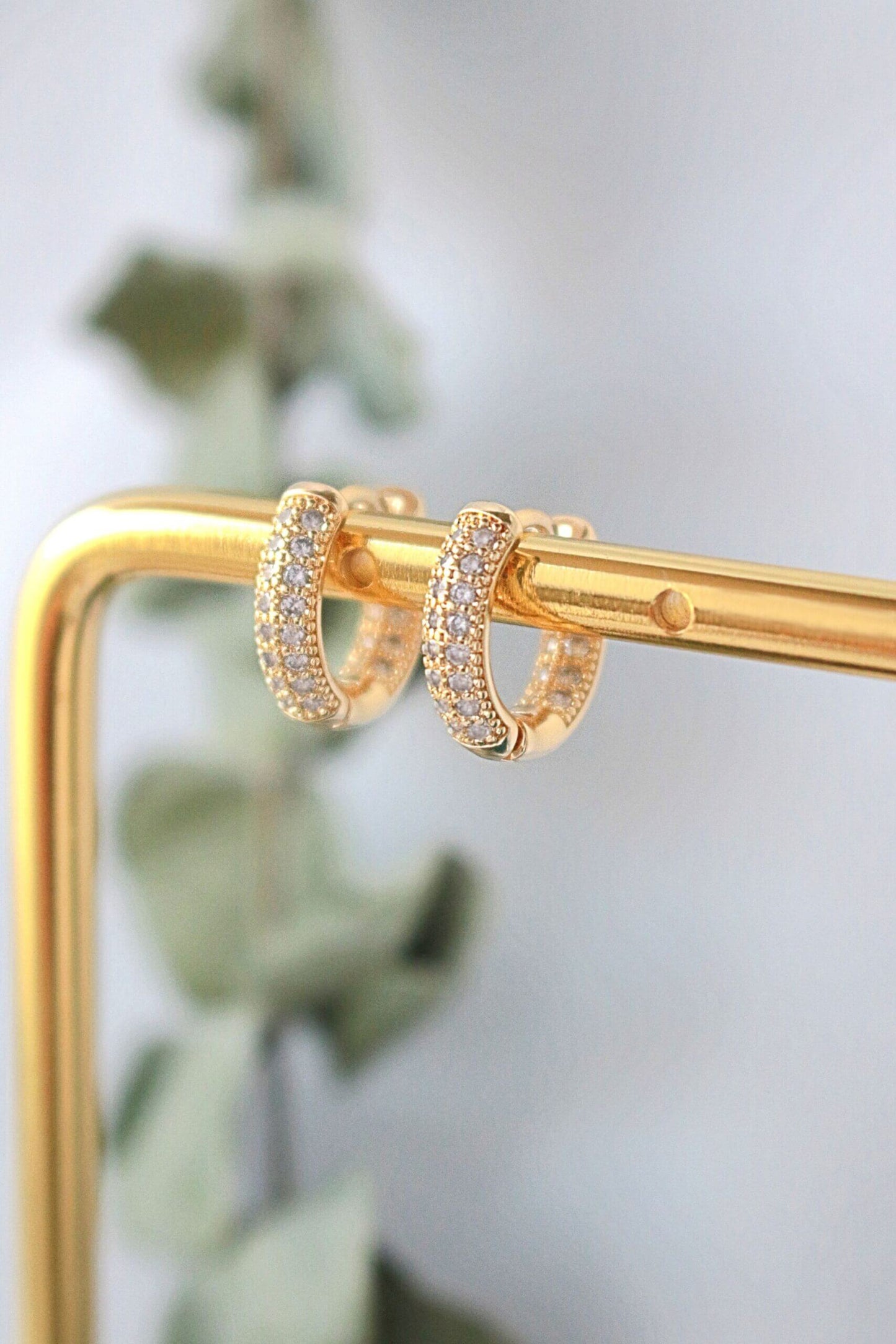 Elegant 24 Karats Cubic Zirconia Hoops for Every Occasion