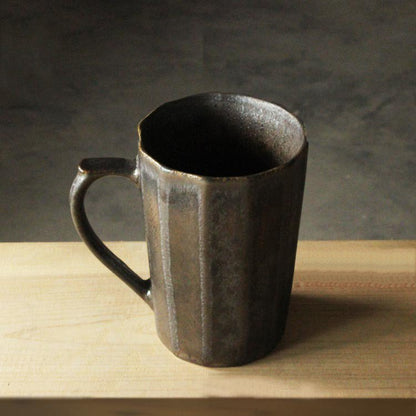 Handmade Multi-faceted Gilt Coffee Mug - Stylemz