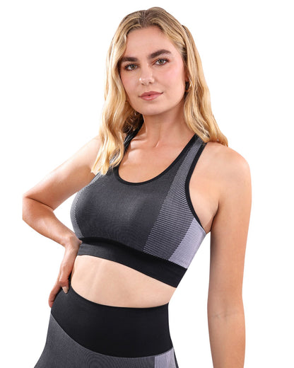 Arleta Seamless Sports Bra - Black for Ultimate Comfort