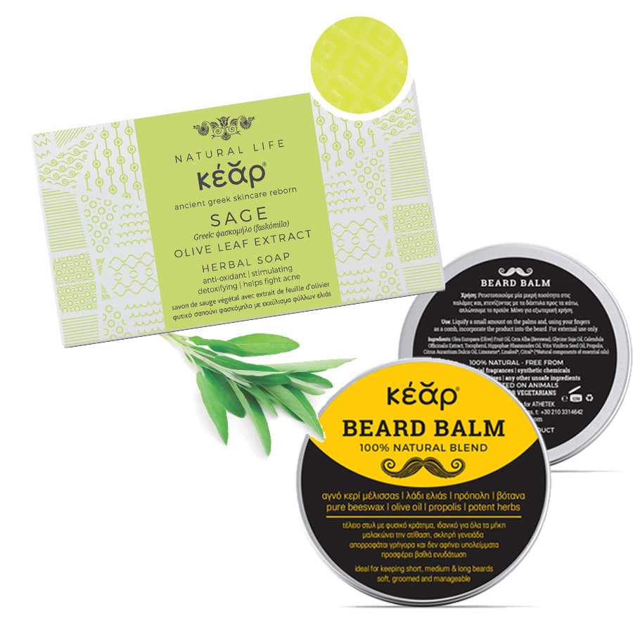 Tame & Refresh: Beard Balm and Herbal Soap Set