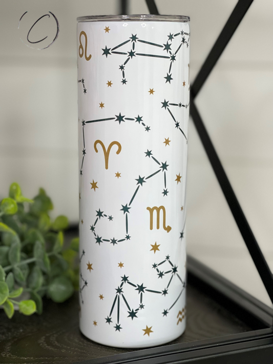 Zodiac 20oz Skinny Tumbler - Stylemz