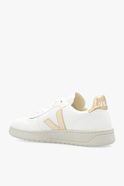 3979762 VEJA Fashion Trendy Women's Walking Shoes White Gold