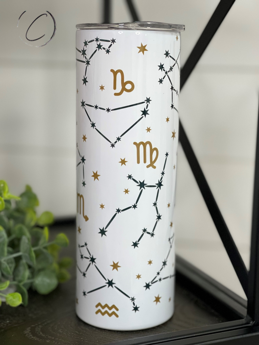 Zodiac 20oz Skinny Tumbler - Stylemz