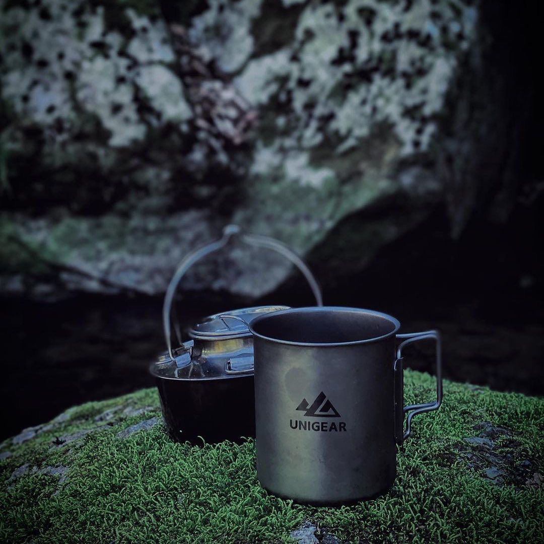 100% Titanium Camping Cup 450ml - Stylemz