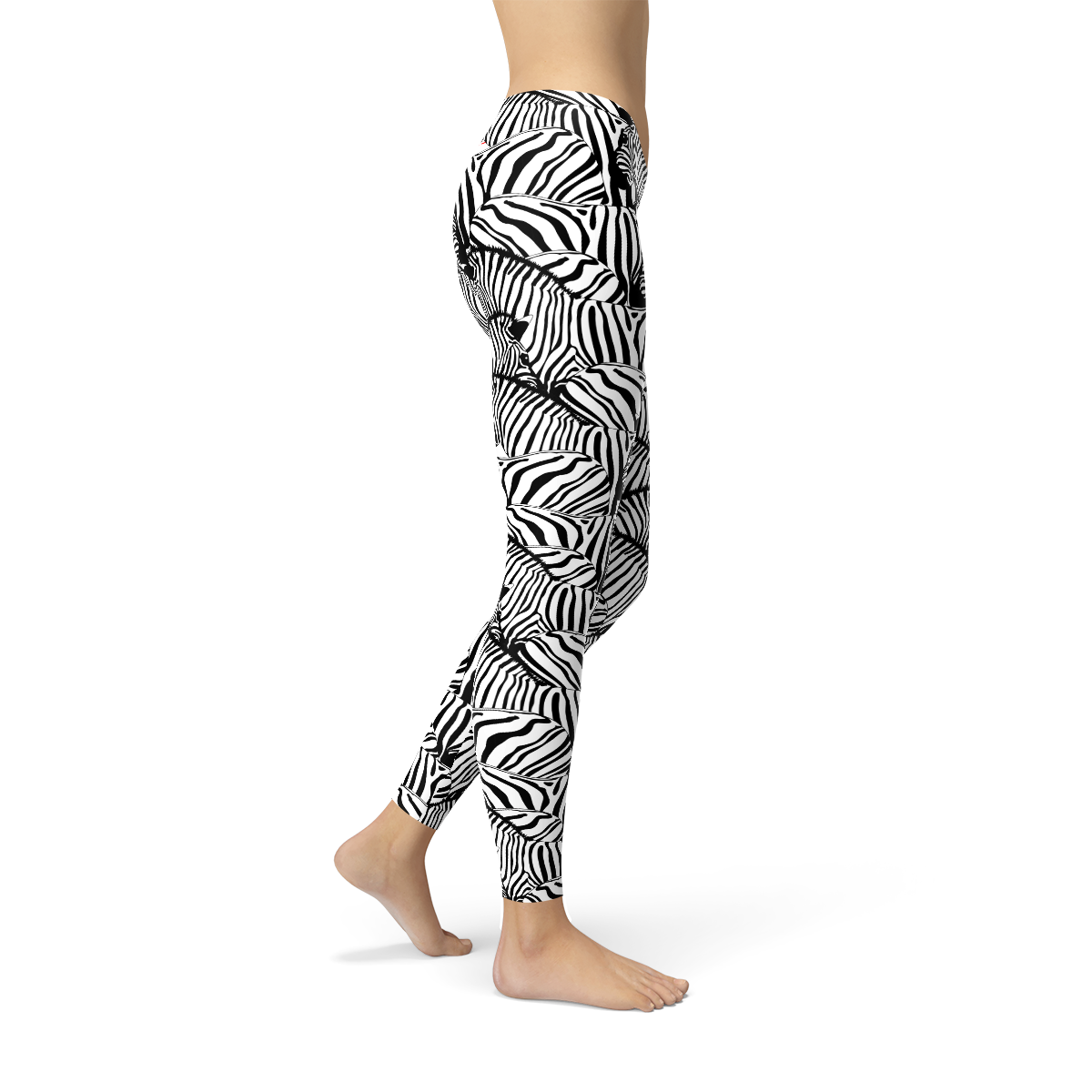 Womens Zebra Stripes Leggings - Stylemz