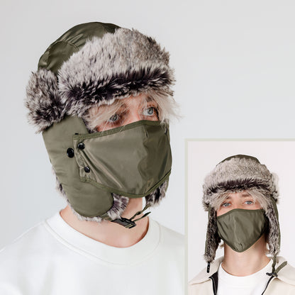 Winter Trapper Hat with Mask for Ultimate Cold Weather Comfort