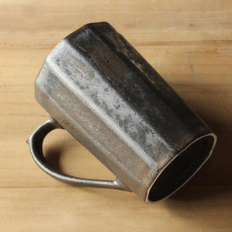 Handmade Multi-faceted Gilt Coffee Mug - Stylemz