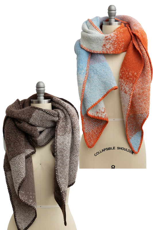 Ultra Soft Multi Colored Scarf for Cozy Winter Style